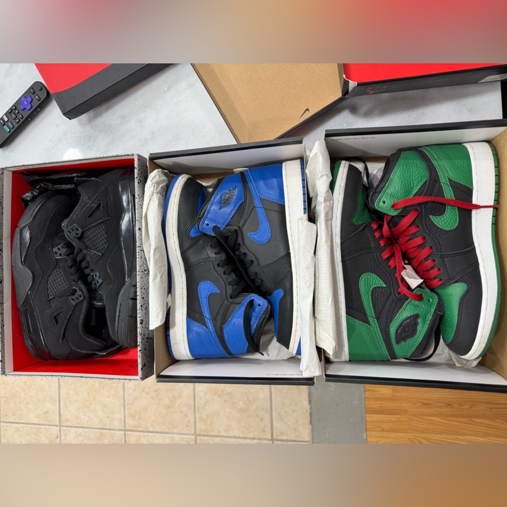 Nike Kids Sneakers - Black, Blue, Green